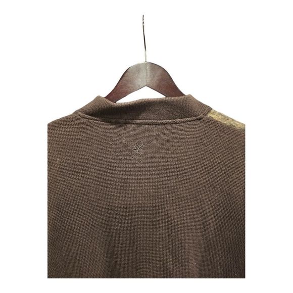 BROWNING Brown Outdoor Hunting Camo Sweater - Size Large - Picture 5 of 7